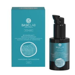 BasicLab Acidum regenererende zure Peeling hydraterende en gladmakende crème 30 ml