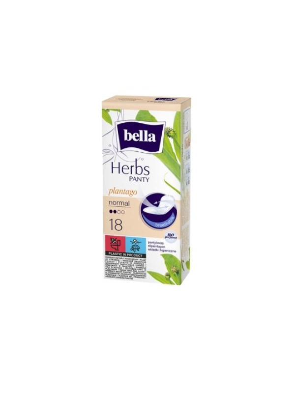 Bella Herbs Inserts with plantain Plantago 18 pieces