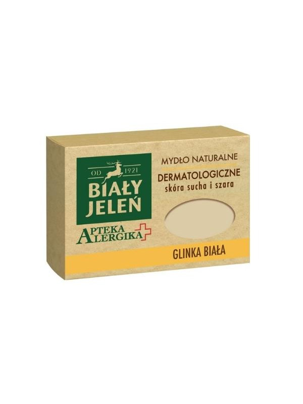 Biały Jeleń Apteka Alergika Dermatological soap with white clay 125 g