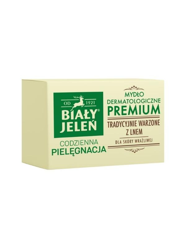 Biały Jeleń Premium Zeep met linnen, 100 g