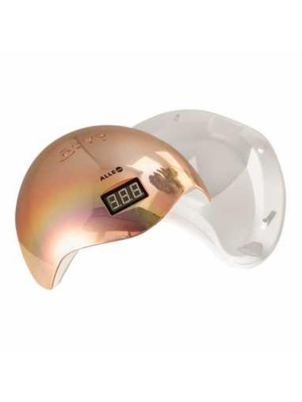 AlleLux 5 Nail lamp UW / Led 48W for hybrid varnishes Holographic Gold Holo Gold