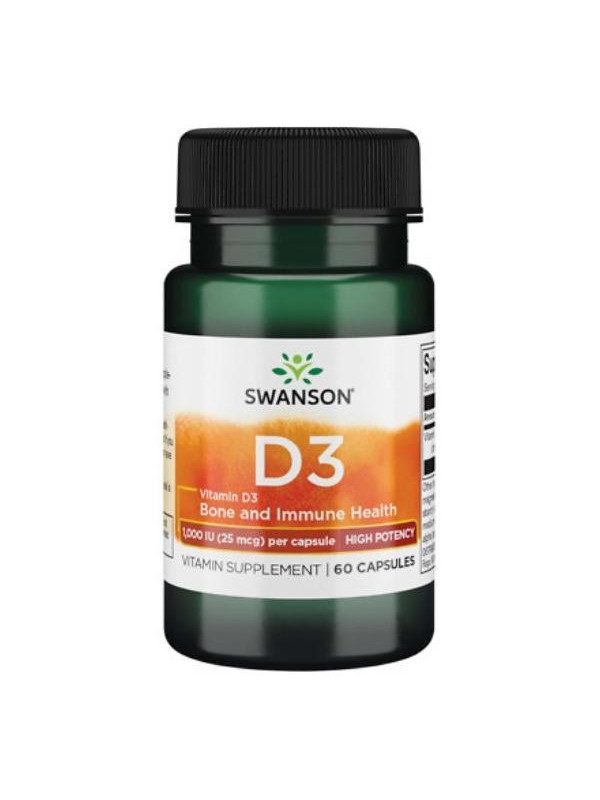 Swanson Vitamin D3 1000UI 60 капсул