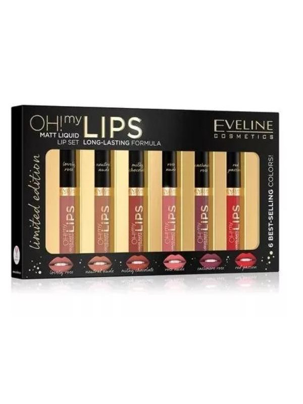 Eveline Oh ! My Lips Mini Lipstick Set 6 x 12 ml