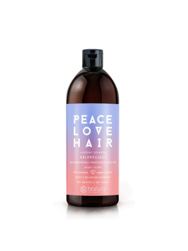 Peace Love Hair Shampoo for irritated and oily scalp