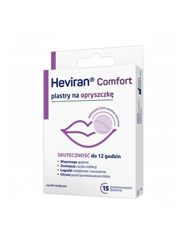 Пластирі від герпесу Heviran Comfort 15 шт