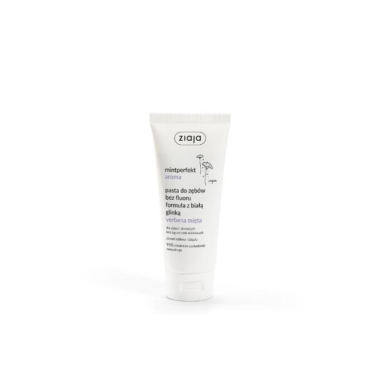 Dentifrice Ziaja Mintperfekt Aroma sans fluor Verveine et Menthe