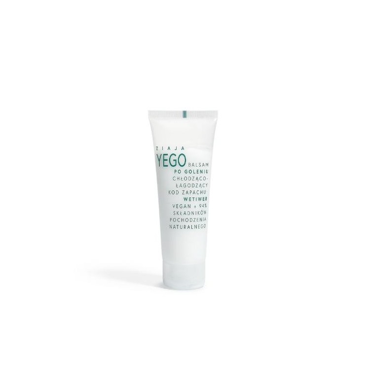 Baume après-rasage Ziaja Yego , parfum rafraîchissant et apaisant, code : Vétiver