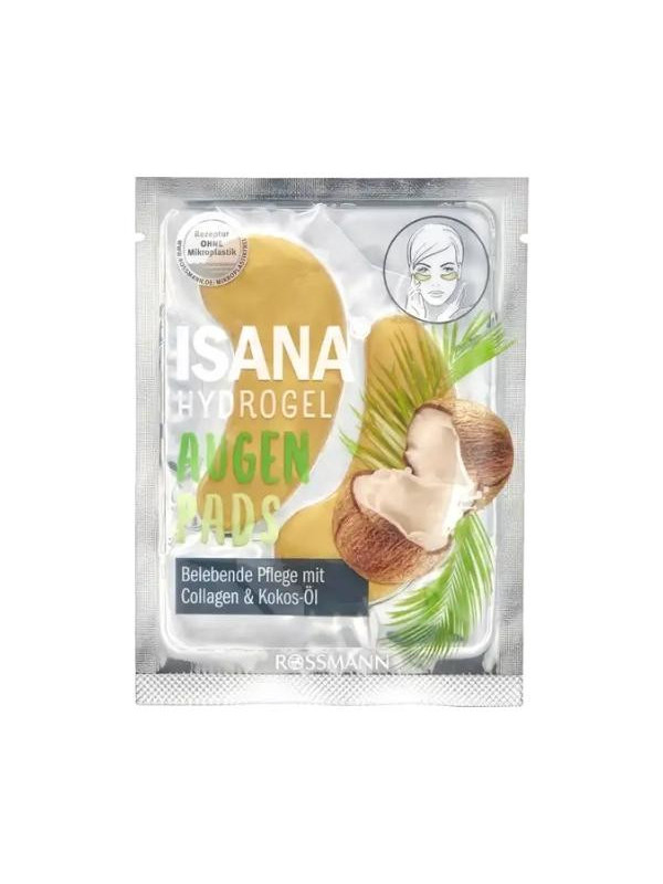 Isana hydro Gel Eye Pads with Collagen and Coconut Oil 2 pieces