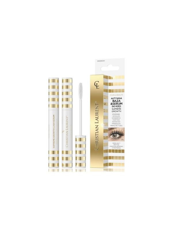 Eveline Christian Laurent Active Supreme Growth Base and Eyelash Serum 9 мл