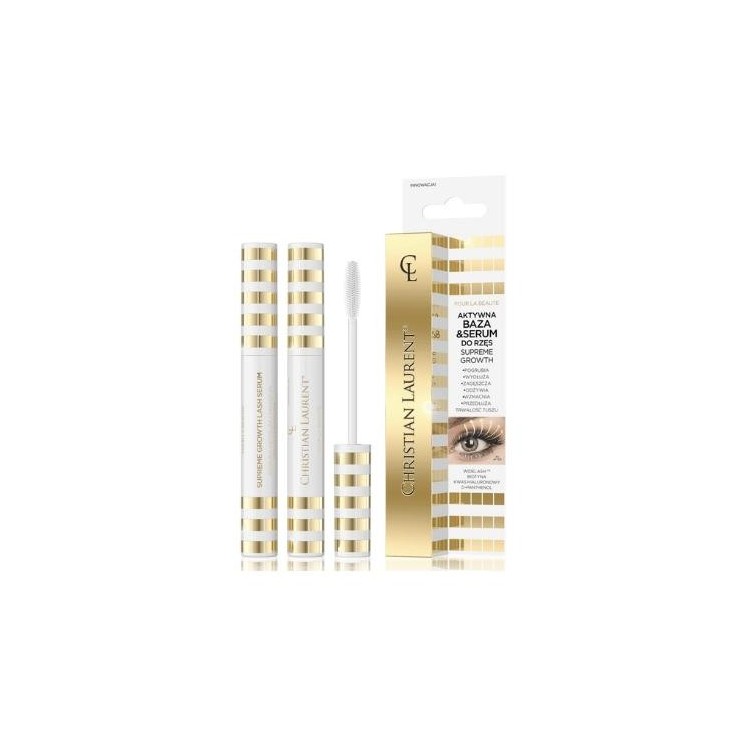 Eveline Christian Laurent Actieve Primer en Wimper Serum Supreme Growth 9 ml