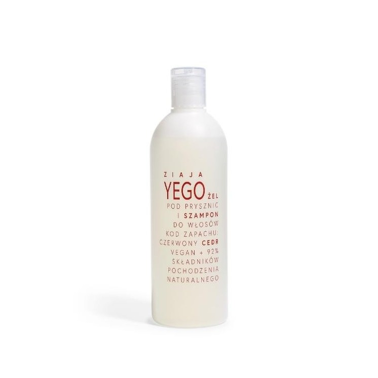 Gel douche et shampoing Ziaja Yego Cèdre rouge 400 ml