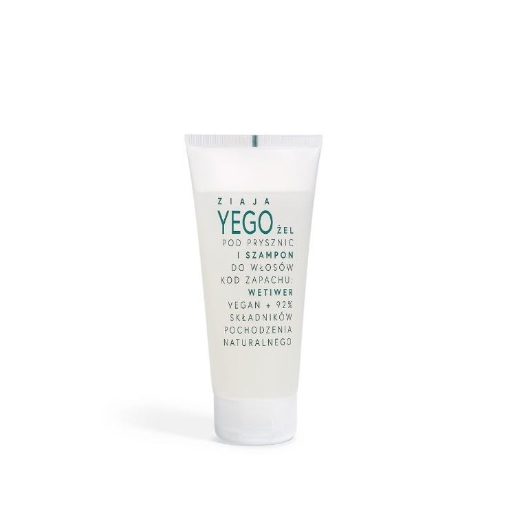 Gel douche et shampoing Ziaja Yego au vétiver 200 ml
