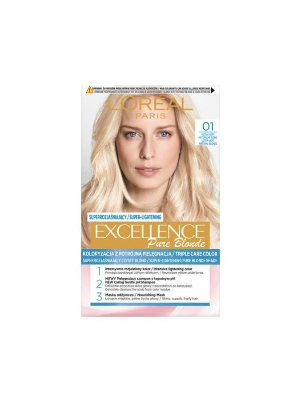 Фарба для волосся L'oreal Excellence Pure Blonde /01/ Ultra -Light Natural Blond