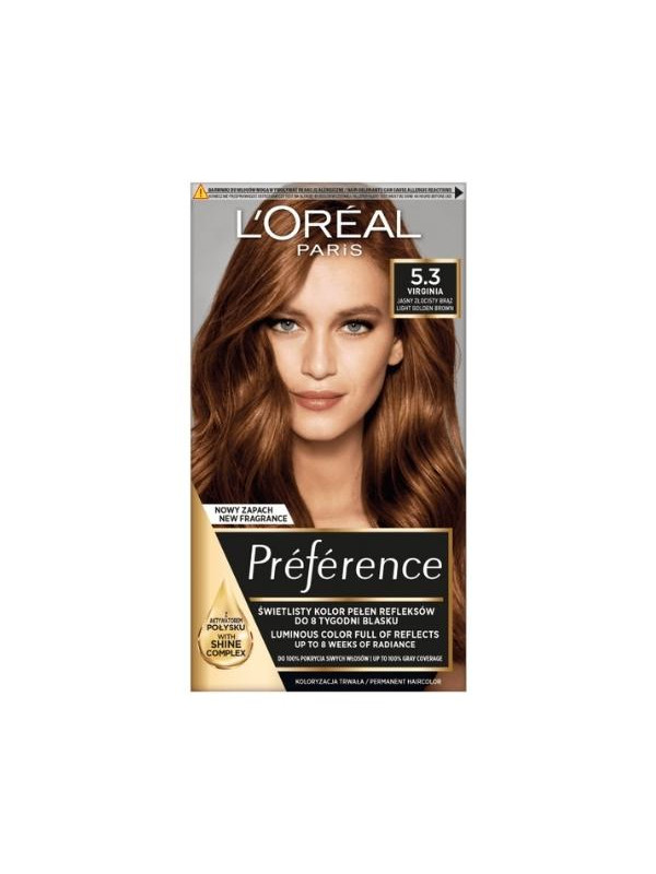 Фарба для волосся L'oreal Preference / 5 / Світлий золотистий Blond