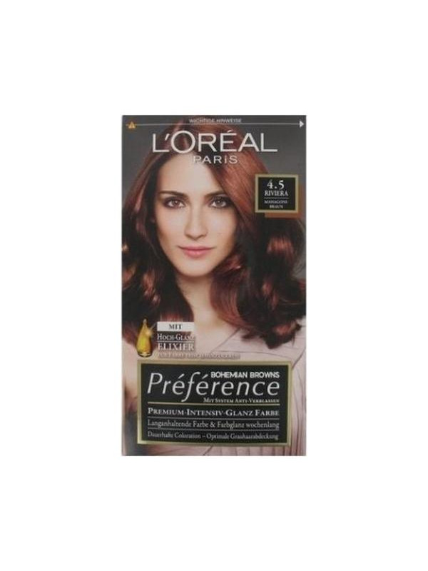 Фарба для волосся L'oreal Preference /4. 5 / Червоне дерево коричневе