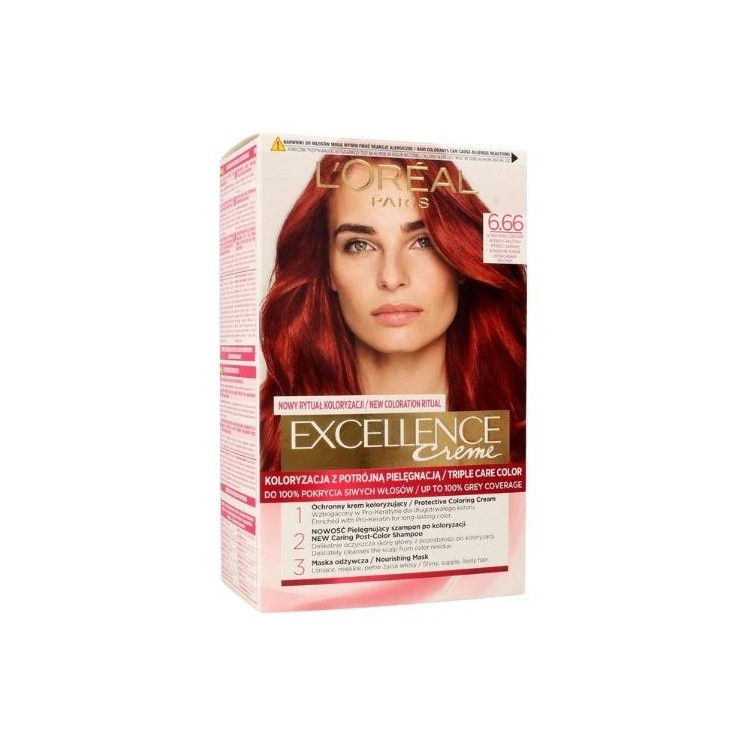 L'oreal Excellence Creme Hair dye /6.66/ Intense Red