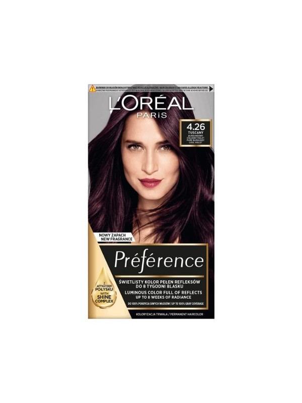 Фарба для волосся L'oreal Preference /4.26/ Burgundy Cool Violet