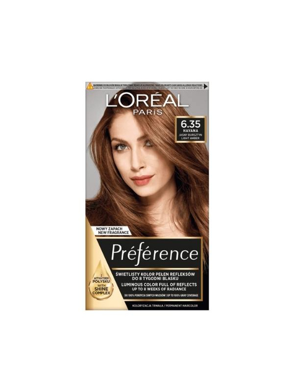 Фарба для волосся L'oreal Preference /6.35/ Світлий бурштин