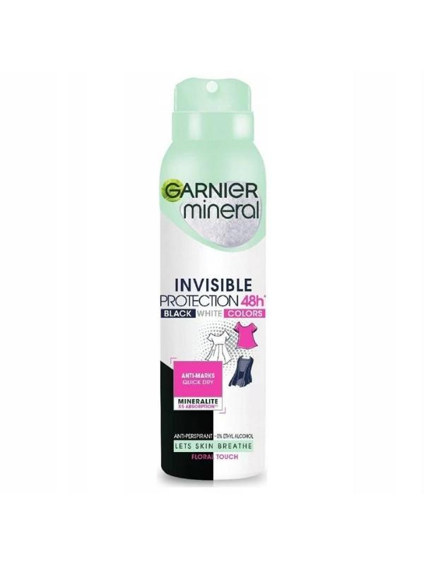 Дезодорант-спрей Garnier Minerals Invisible Protection 48h 150 мл