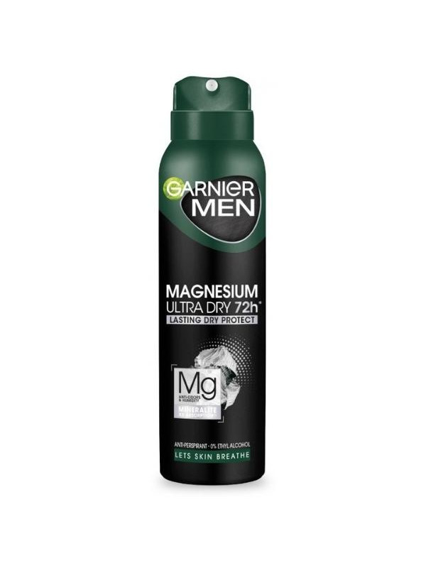 Garnier Men Дезодорант-спрей Magnesium Ultra Dry 72h 150 мл