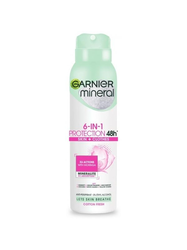 Дезодорант-спрей Garnier Mineral 6in1 Protection 48h 150 мл