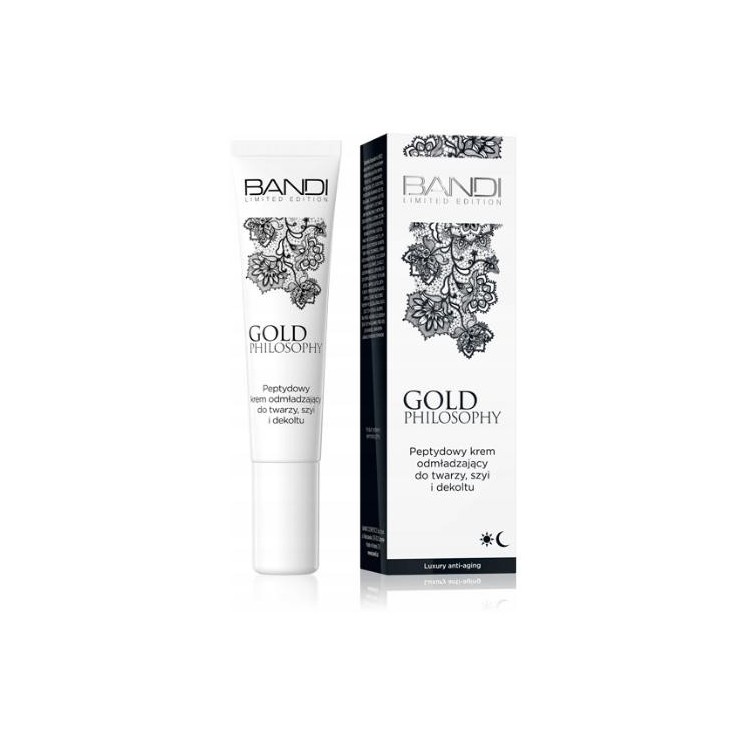 Омолоджувальний крем Bandi Gold Philosophy Peptide для обличчя, шиї та декольте 14 мл