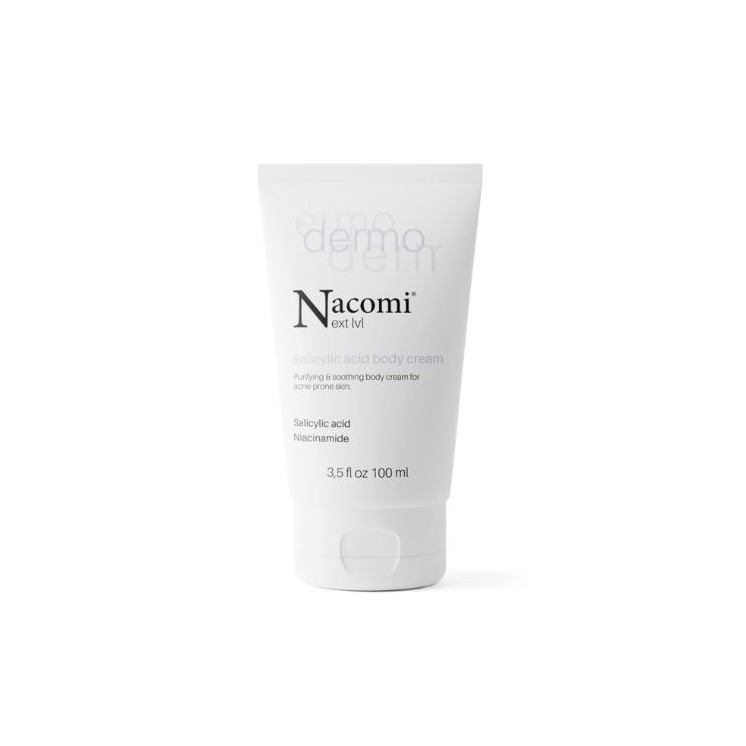 Nacomi Next Level Dermo Reinigende en verzachtende bodycrème met salicylzuur en niacinamide 100 ml