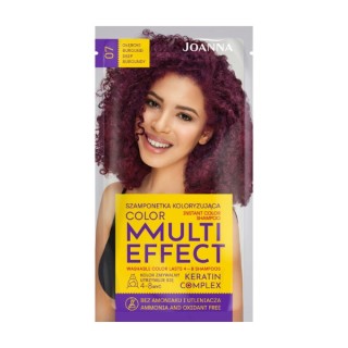 Joanna Multi Effect Color Coloring haarshampoo /07/ Diep bordeauxrood