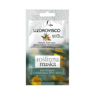 Uzdrovisco Vegetable mask moisturizing and reducing skin pores Sea buckthorn and clover 10 ml