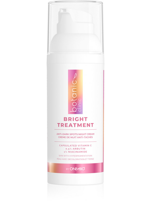 ONLYBIO Botanic Clinic Bright Treatment Nacht gezichtscrème voor de huid met verkleuringen 50 ml