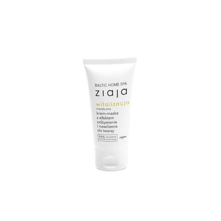Ziaja Baltic Home Spa Vitality Crème-masque à effet nourrissant et hydratant pour le visage 50 ml