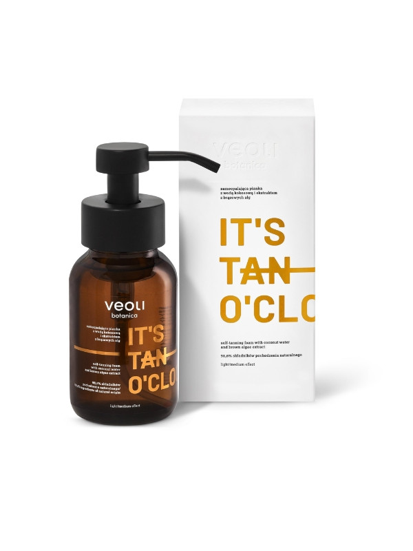 Veoli Botanica It's Tan O'clock Zelfbruinende Schuim met Kokoswater en Bruin Algenextract 240 ml