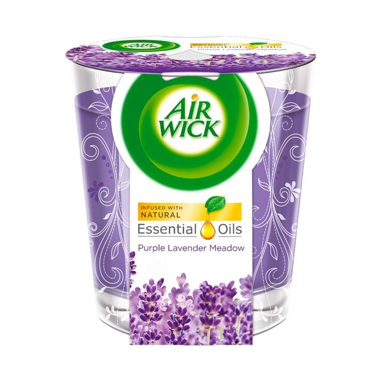 Airwick Purple Lavender Meadow geurkaars 105 gr