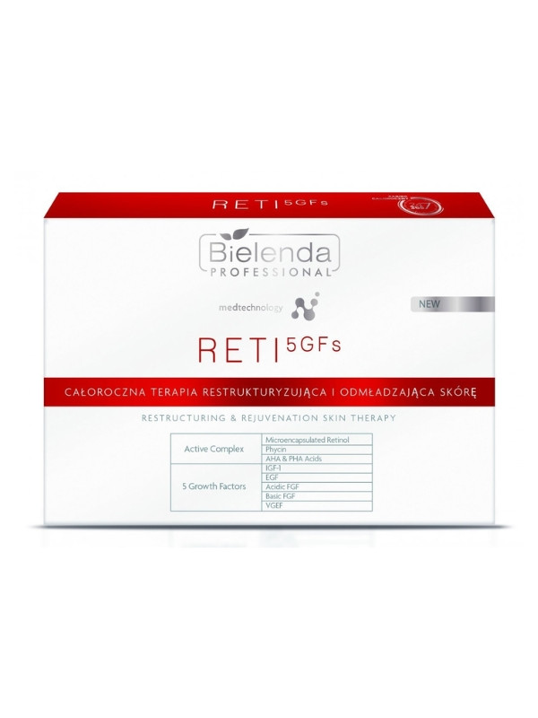 Bielenda Professional RETI 5GFs all-year-round therapy Restructuring and rejuvenating the skin 10 treatments