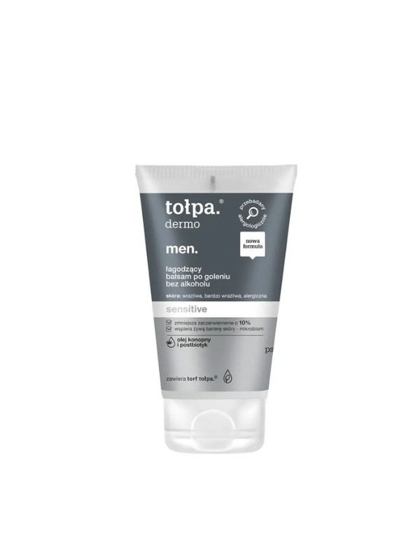 Tołpa Dermo Men . Sensitive soothing aftershave balm without alcohol 100 ml