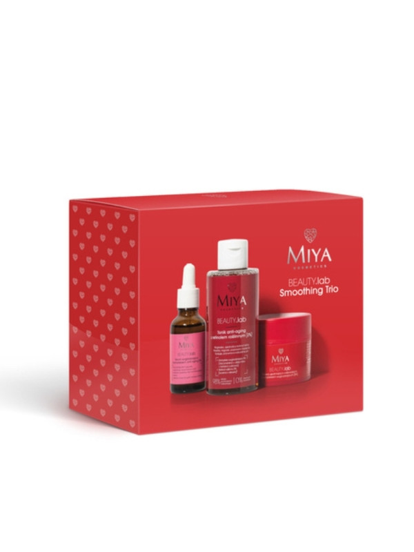 Miya Cosmetics BEAUTY .lab Smoothing Trio Set: Tonic 150 ml + Serum 30 ml + Mask 50 ml