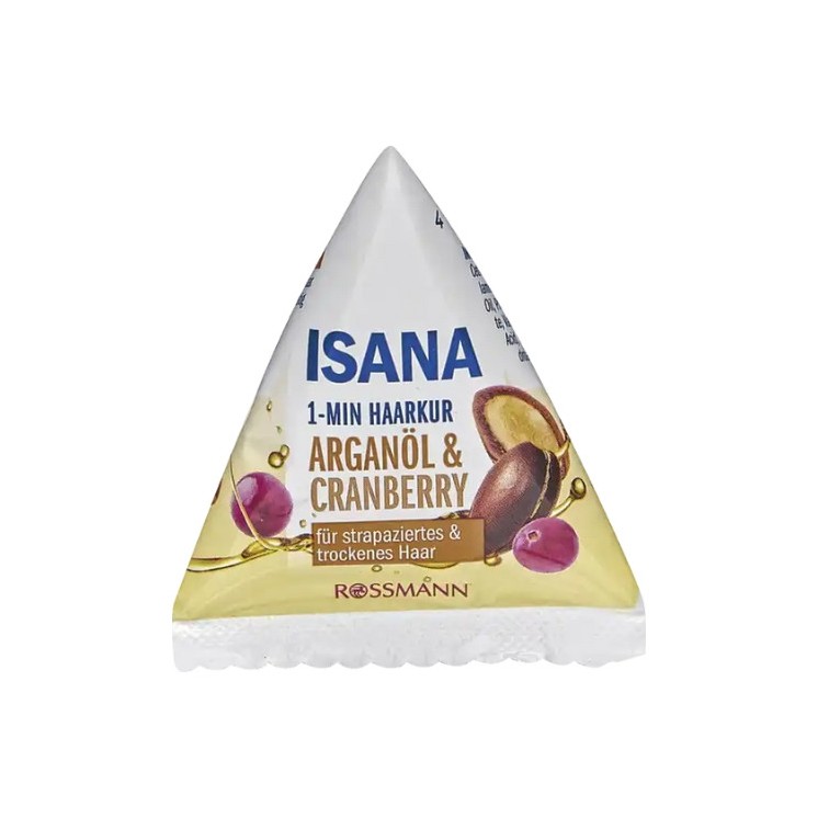 Isana 1 minuut haarbehandeling met arganolie en cranberry 25 ml