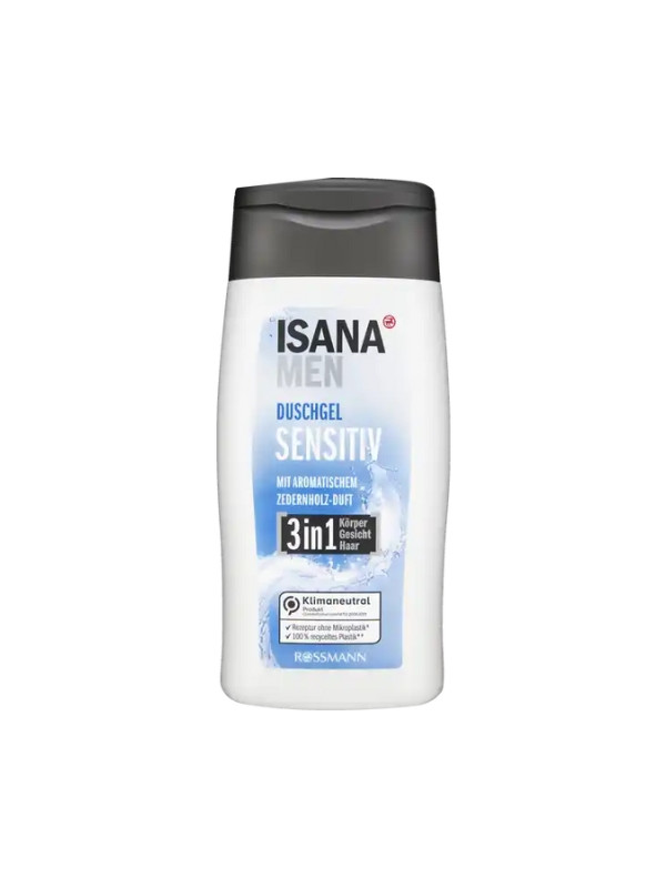 Гель для душу Isana Men 3in1 Sensitiv 300 мл