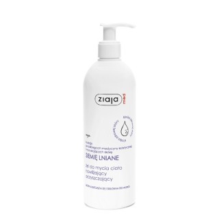 Gel douche hydratant et nettoyant aux graines de lin Ziaja Med 400 ml Gel douche hydratant et nettoyant aux graines de lin Ziaja Med 400 ml