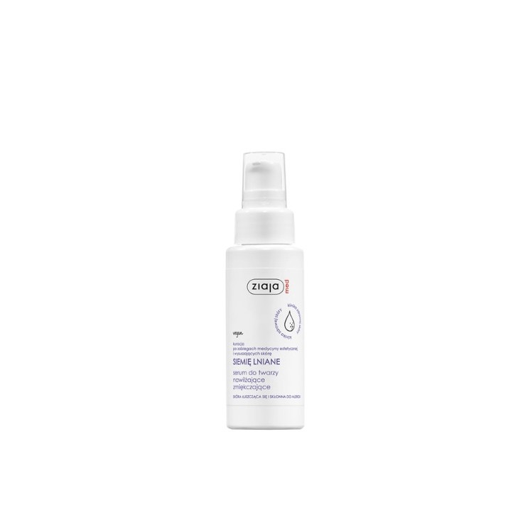 Sérum visage hydratant et adoucissant aux graines de lin Ziaja Med 50 ml