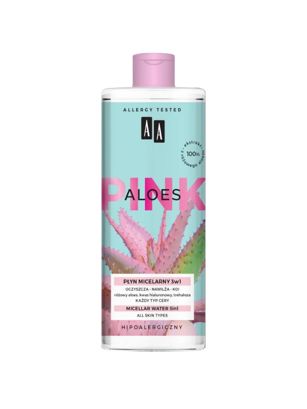 AA Aloë Pink Micellaire vloeistof 3in1 400 ml