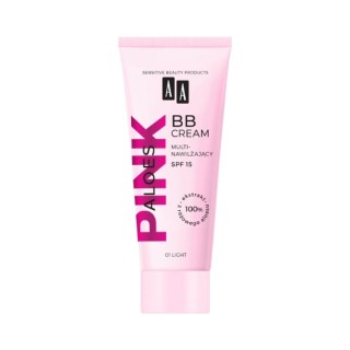 AA Aloes Pink мультизволожуючий BB крем для обличчя SPF15 /01/ Light 30 мл