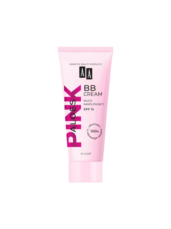 AA Aloes Pink мультизволожуючий BB крем для обличчя SPF15 /01/ Light 30 мл