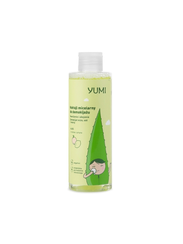 Yumi Micellar cocktail for makeup removal brightening and moisturizing Lemon and Apricot 200 ml