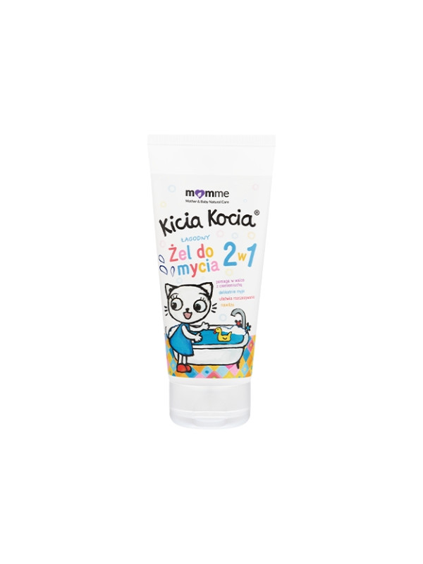 М'який гель для вмивання 2в1 Momme Mother & Baby Natural Care Kitty Kocia 200 мл