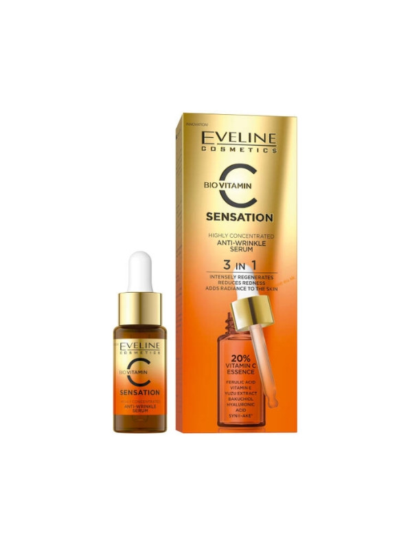 Eveline C Sensation Serum для обличчя проти зморшок 20% Вітамін С 18 мл