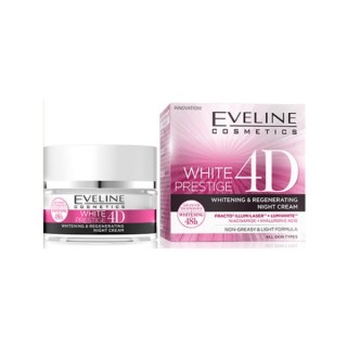 Eveline White Prestige 4D intensywnie wybielający Krem do twarzy na noc 50 ml