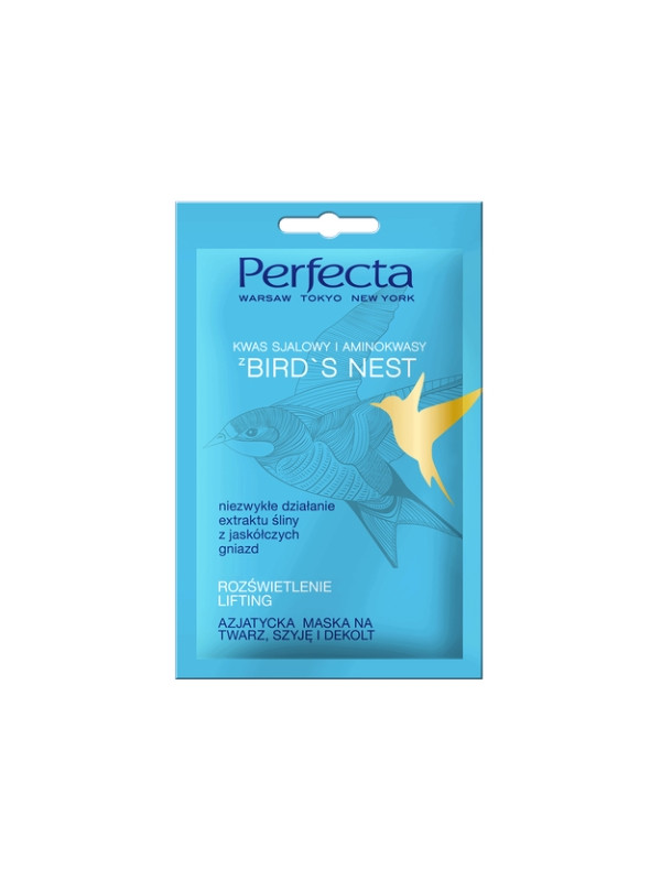 Азіатська маска Dax Perfecta Bird's Nest для обличчя, шиї та декольте