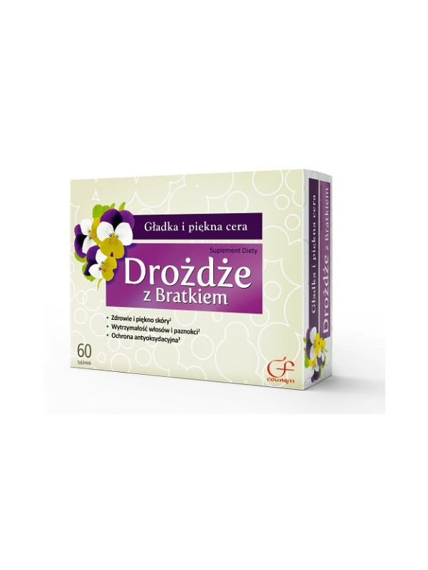 Drożdze z Bratkiem 60 tabletek