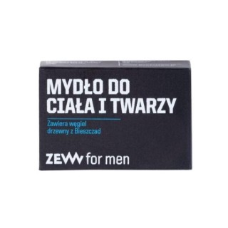 Zew For Men Mydło do twarzy, ciała i włosów dla mężczyzn z węglem drzewnym z Bieszczad 85 ml